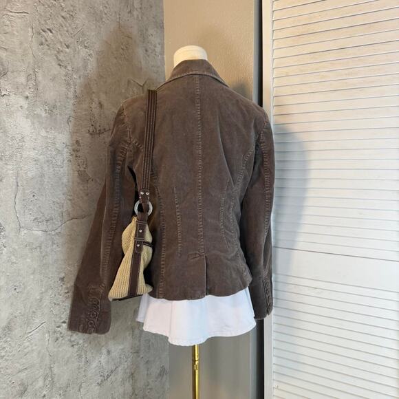 Brown H&M corduroy retro jacket - Picture 5 of 8